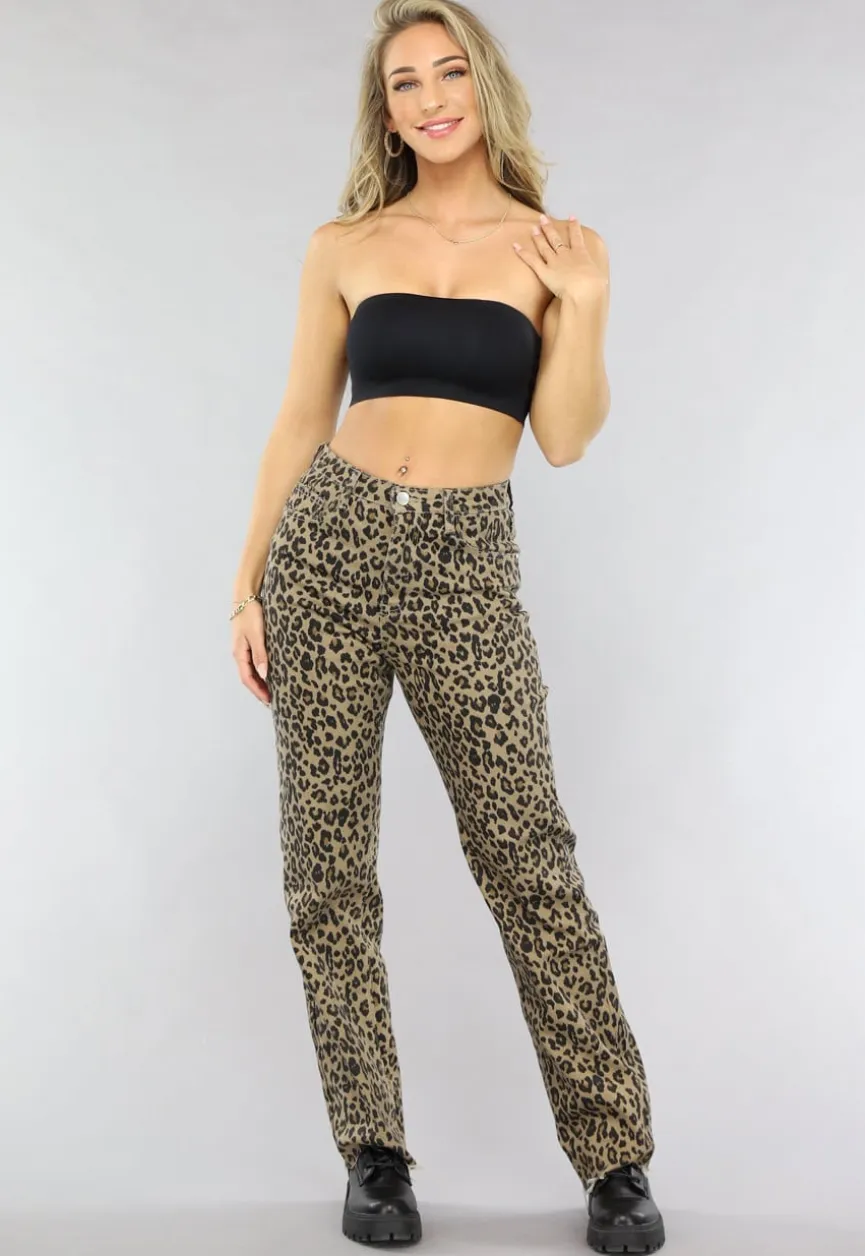 Zwarte Stretchy Bandeau Top met Anti-Slip Rand