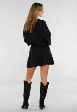 Zwarte Suède Cowboylaarzen met Glitters
