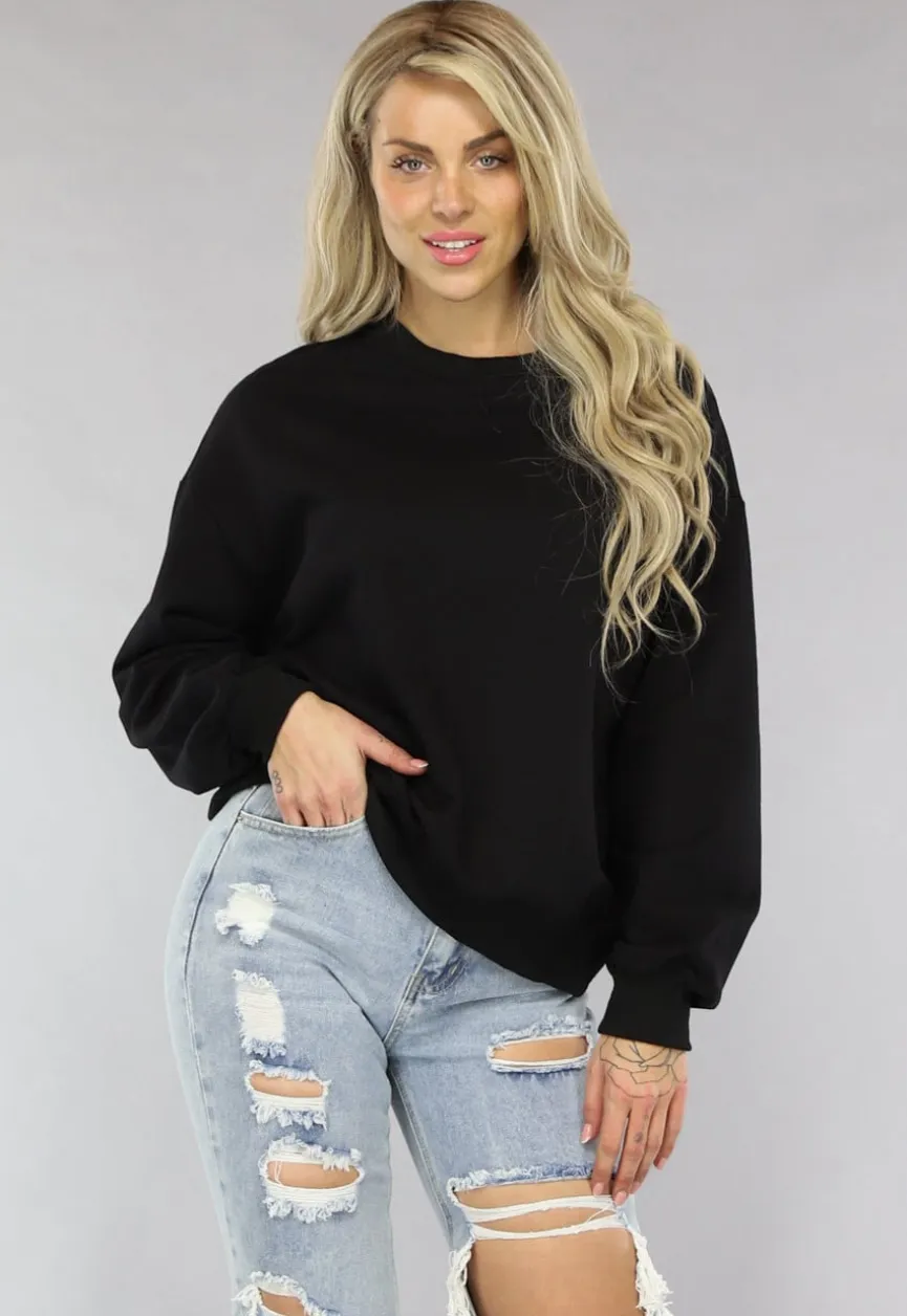 Zwarte Sweater met Nederlandse Vlag Hart