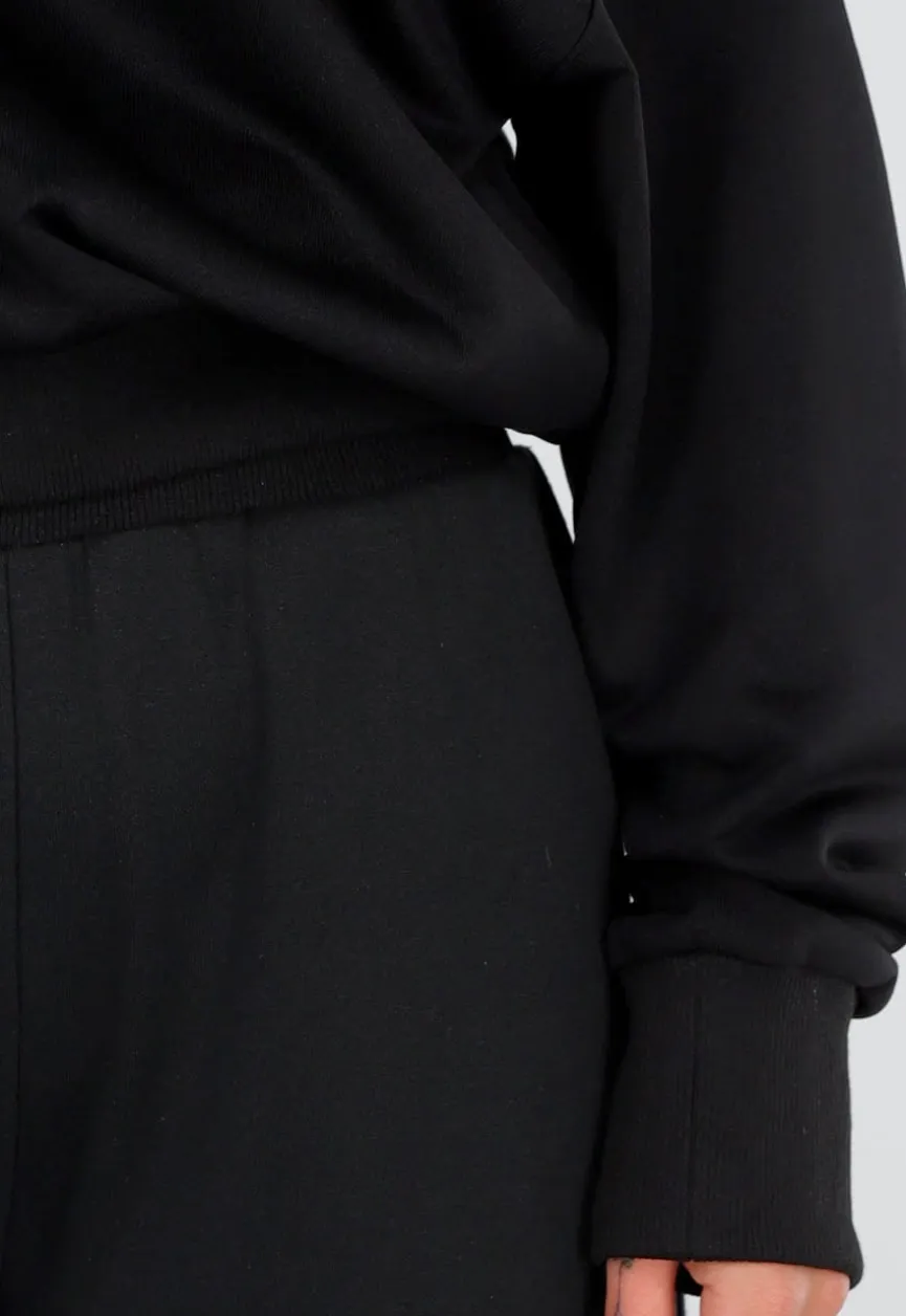 Zwarte Tall Jogger Set met One Shoulder Sweater