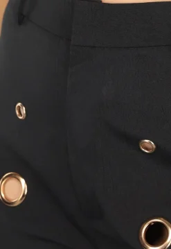 Zwarte Two Piece met Gouden Ring Details