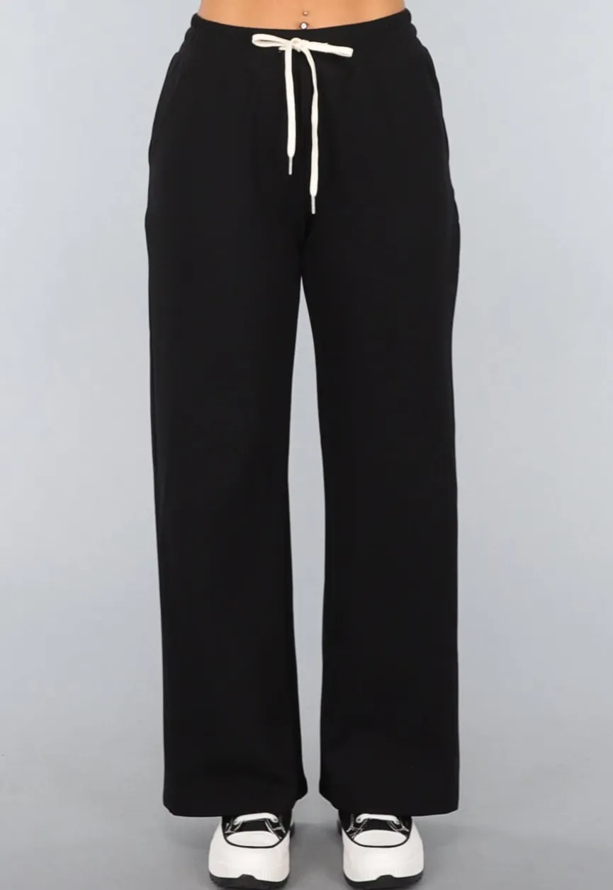 Zwarte Wide Leg Jogger