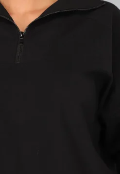 Zwarte Zipper Trui