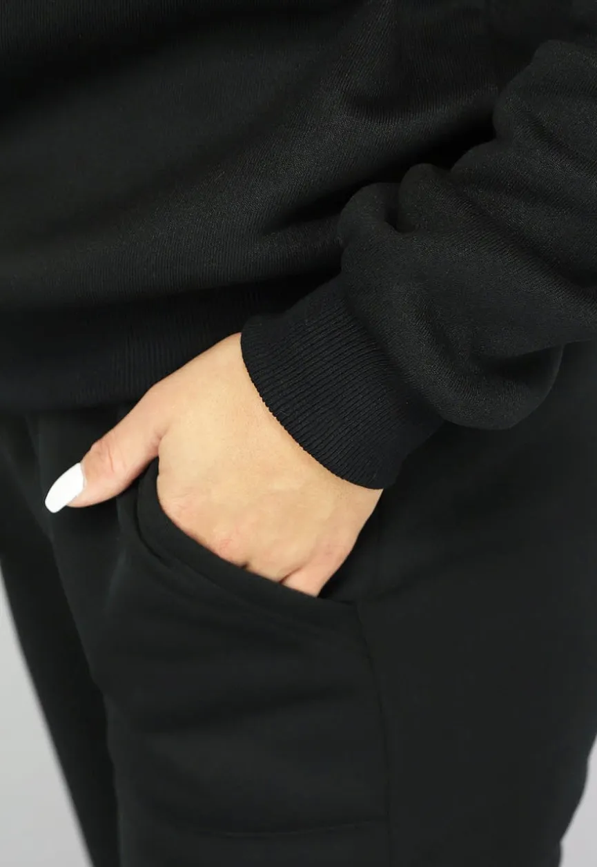 Zwart Fleece Joggingpak