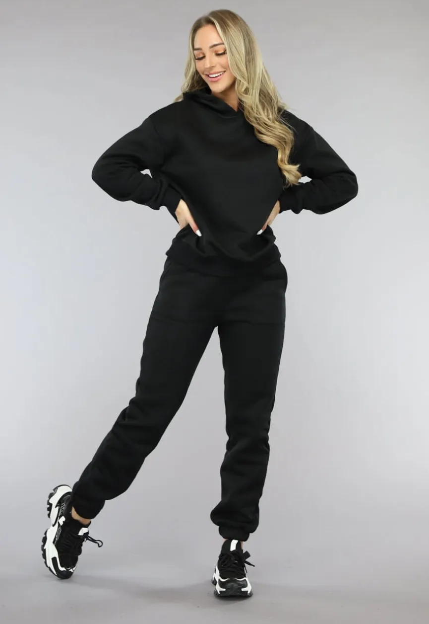 Zwart Fleece Joggingpak