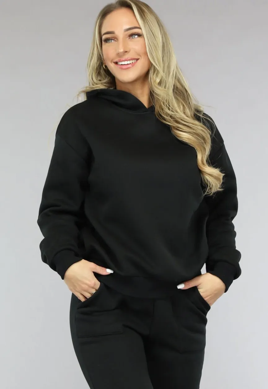 Zwart Fleece Joggingpak
