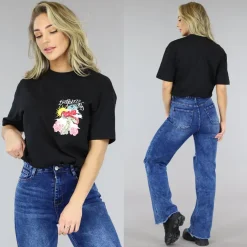 Zwart Oversized Trippy T-Shirt