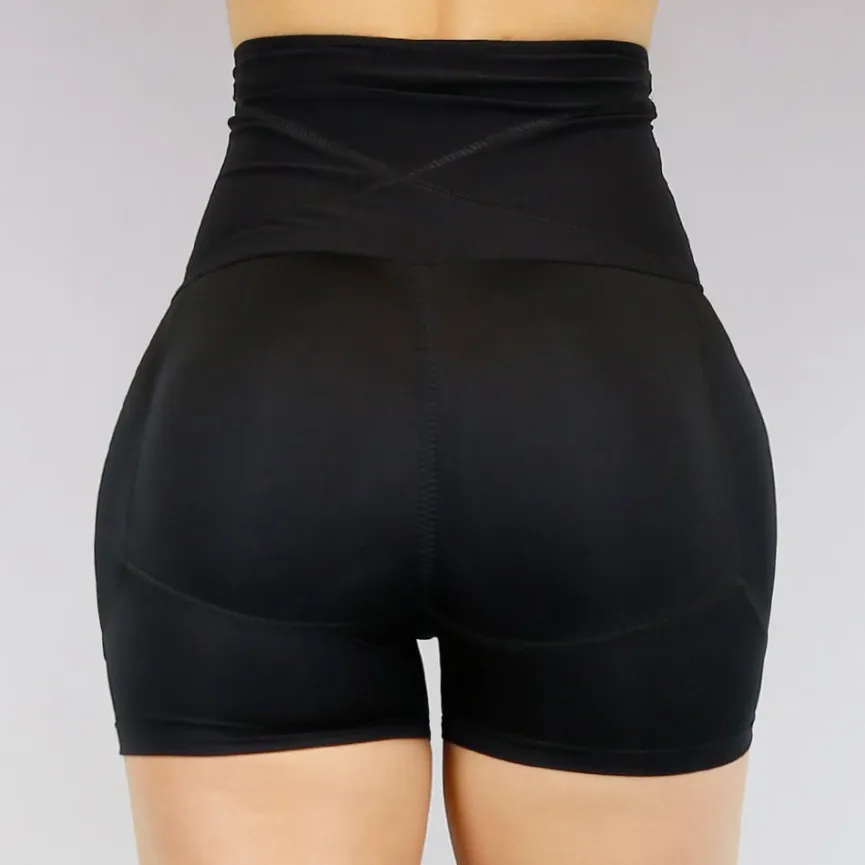 Zwart Shaping Butt Lift Broekje met Waist Trainer
