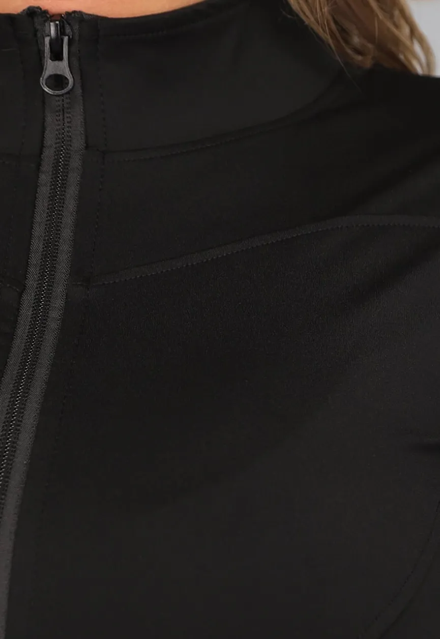 Zwart Trainingsvest met Ritssluiting