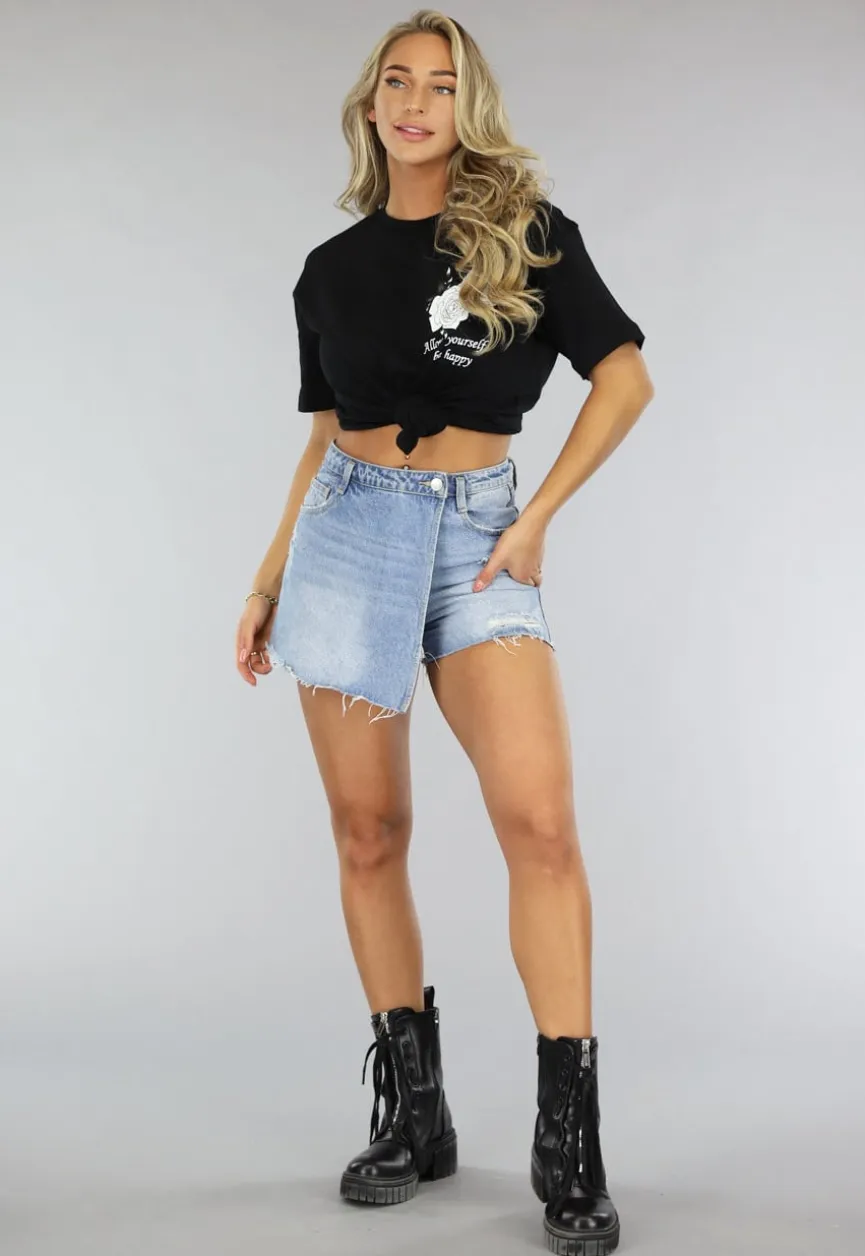 Zwart Vleugel T Shirt