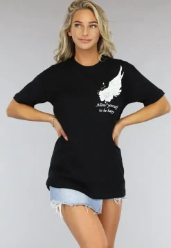 Zwart Vleugel T Shirt